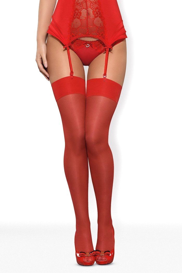 S800 Stockings - Red - S/M