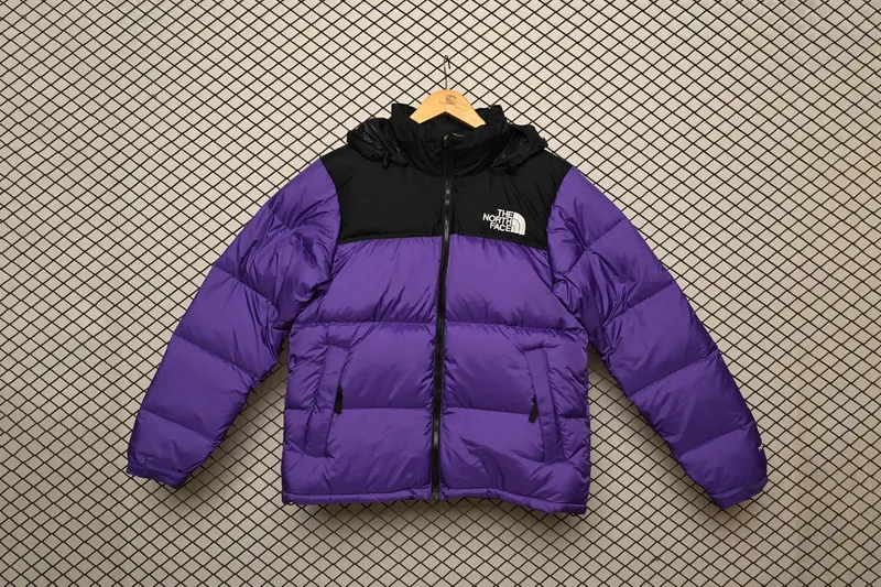 The North Face Splicing White And PurPle