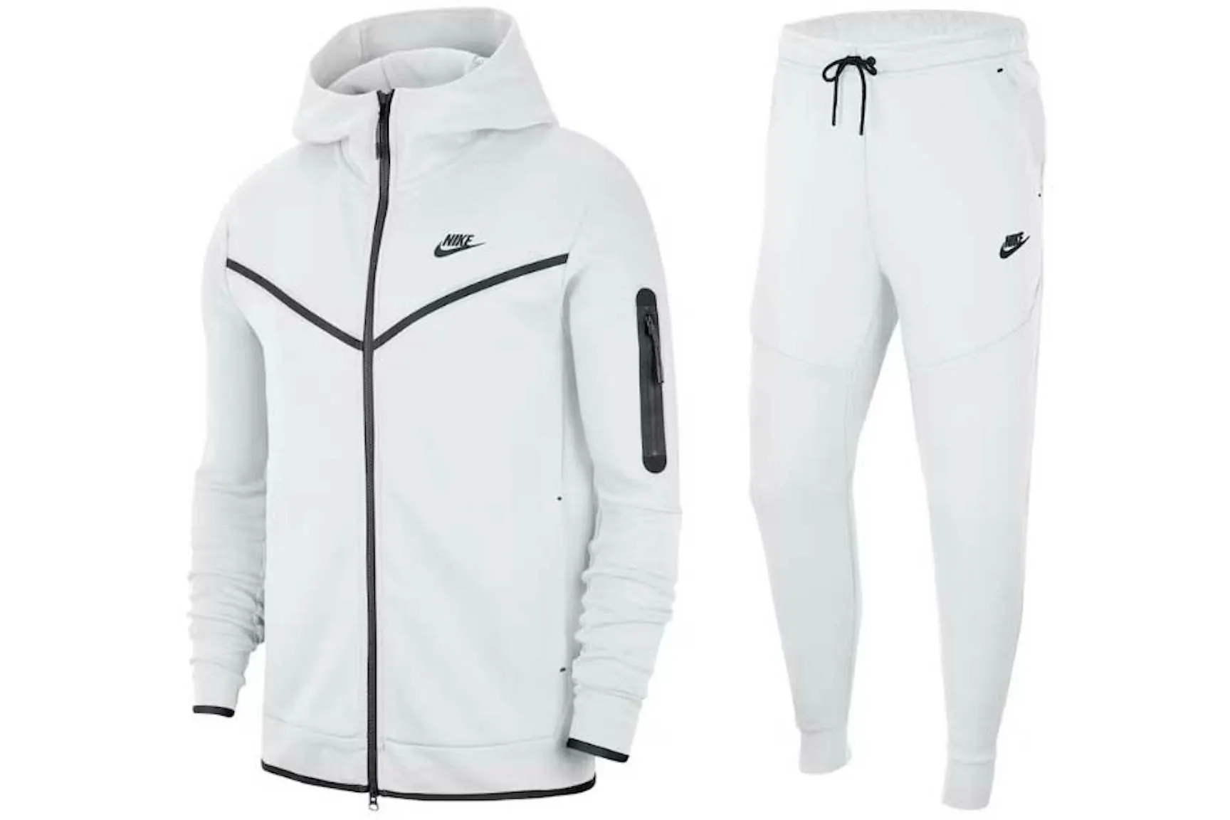 Nike Sportswear Tech Fleece Hoodie & Joggers Set White