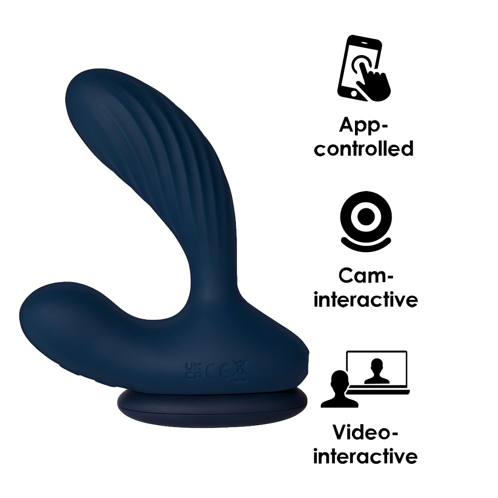 Vick Neo 2 Interactive Heating Prostate Vibrator - Navy Blue