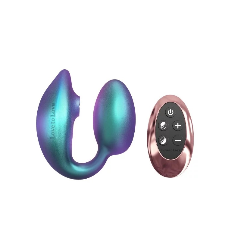 Wonderlover Double Stimulator - Iridescent Turquoise