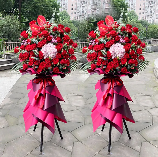 Celebration flower basket (single)