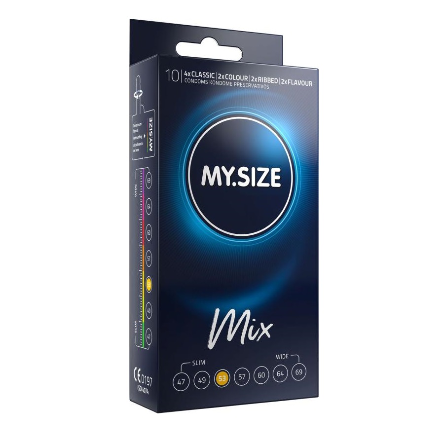 Mix Condoms 53mm 10's Pack