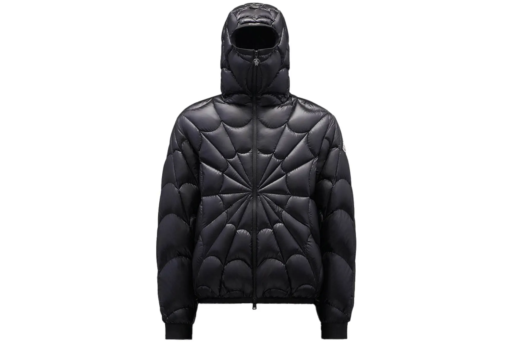 Moncler Violier Spider-Man Short Down Jacket Black