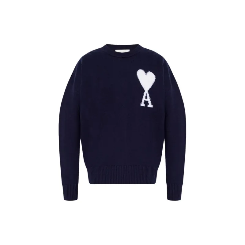 AMI PARIS Sweater Men Dark Blue