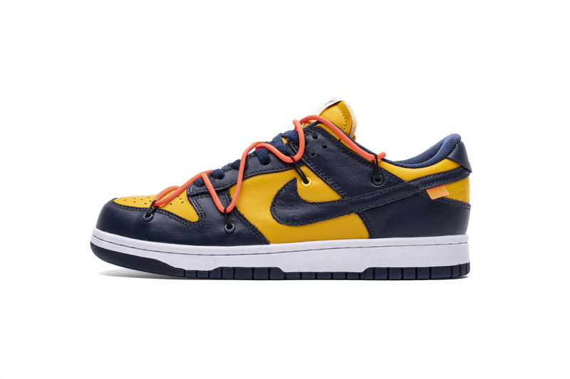 Nike Dunk Low Off-White University Gold Midnight Navy CT0856-700