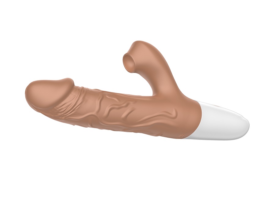Hide Thrust Realistic Vibrator - Flesh