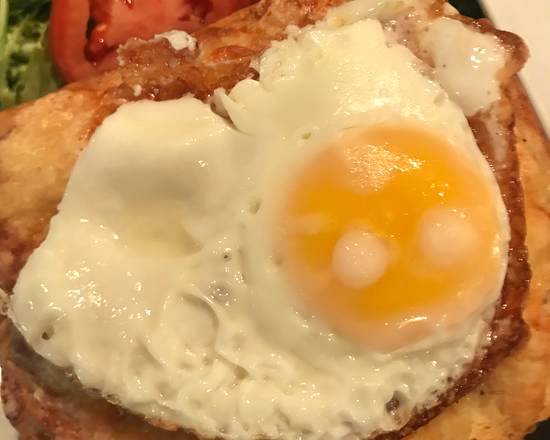 Croque Madame and Salad