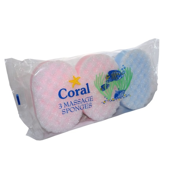 Massage Sponges 3's Pack