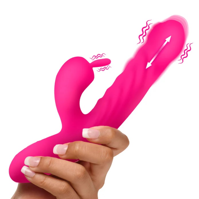 Thrusting Licking Vibro Rabbit - Pink