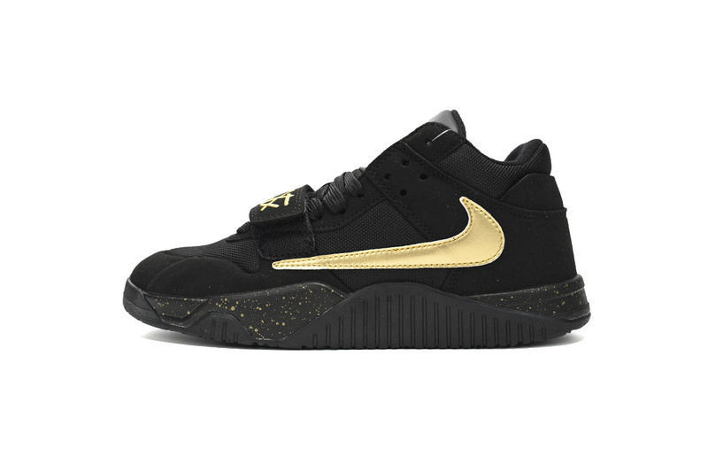 Jordan 2  Travis Scott x Jordan Cut The Check Nice Kicks Black Gold FZ8117-911