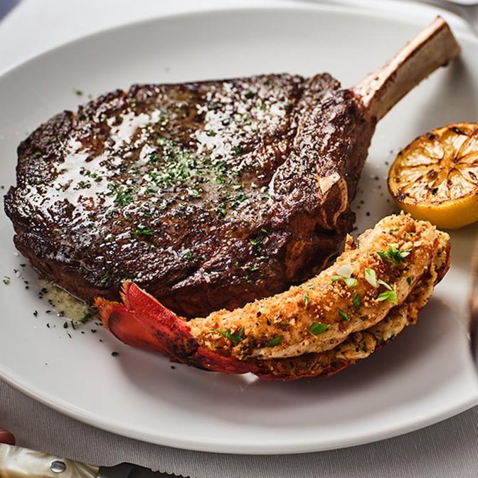 A La Carte - BI Ribeye & Crab Stuffed Lobster
