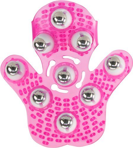 Roller Ball Massage Glove - Pink