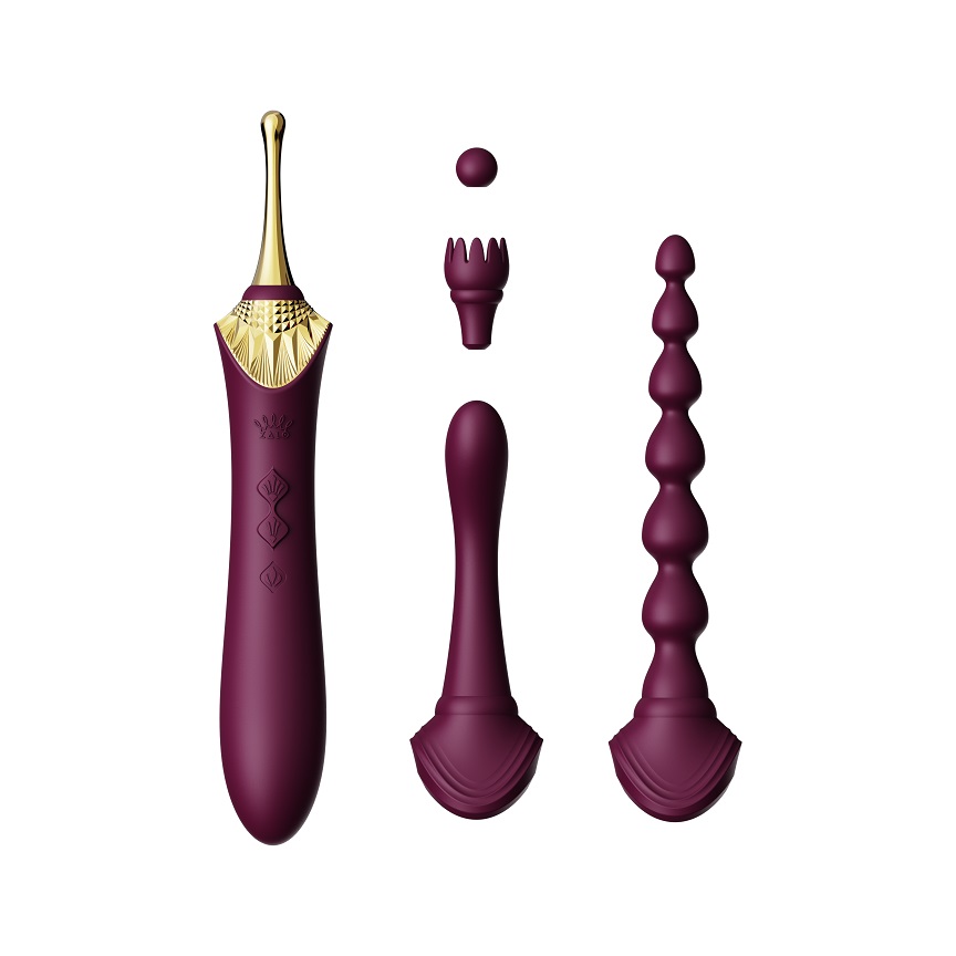 Bess 2 Heating Dual Vibrator - Velvet Purple