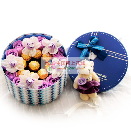 Soap Flower Purple Rhyme