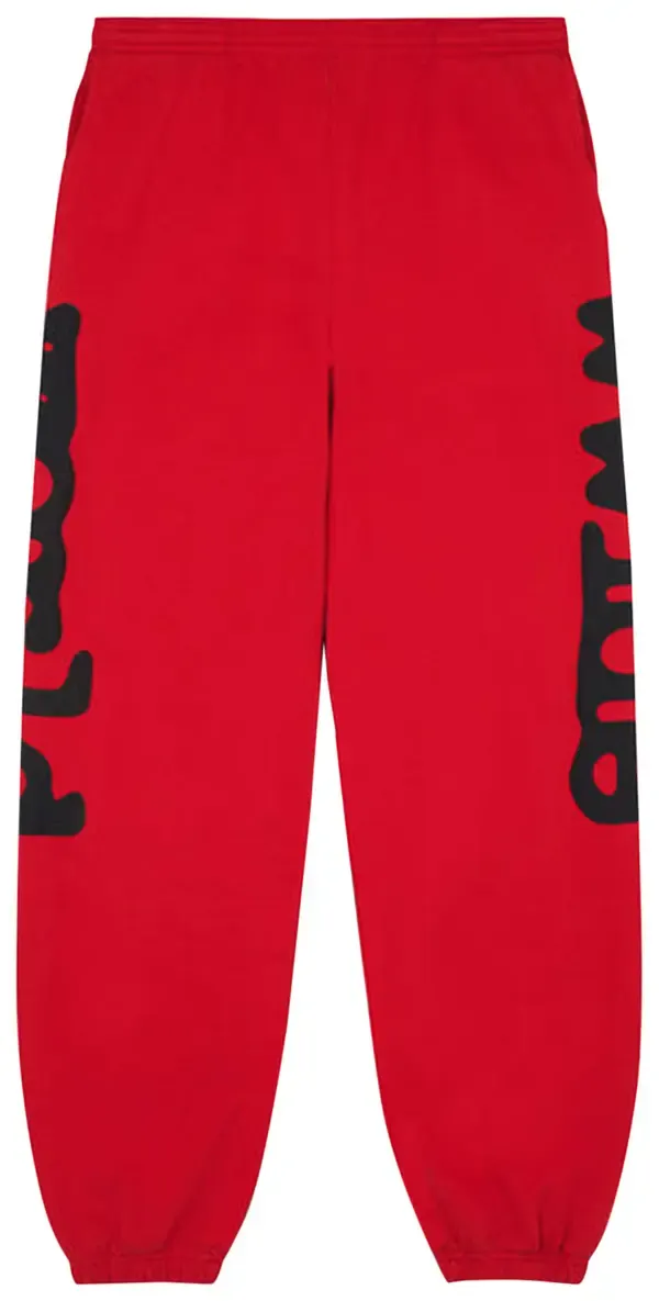 Sp5der Beluga Sweatpants 'Red/Black'