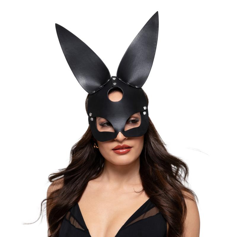 Bold Bunny Mask - Black