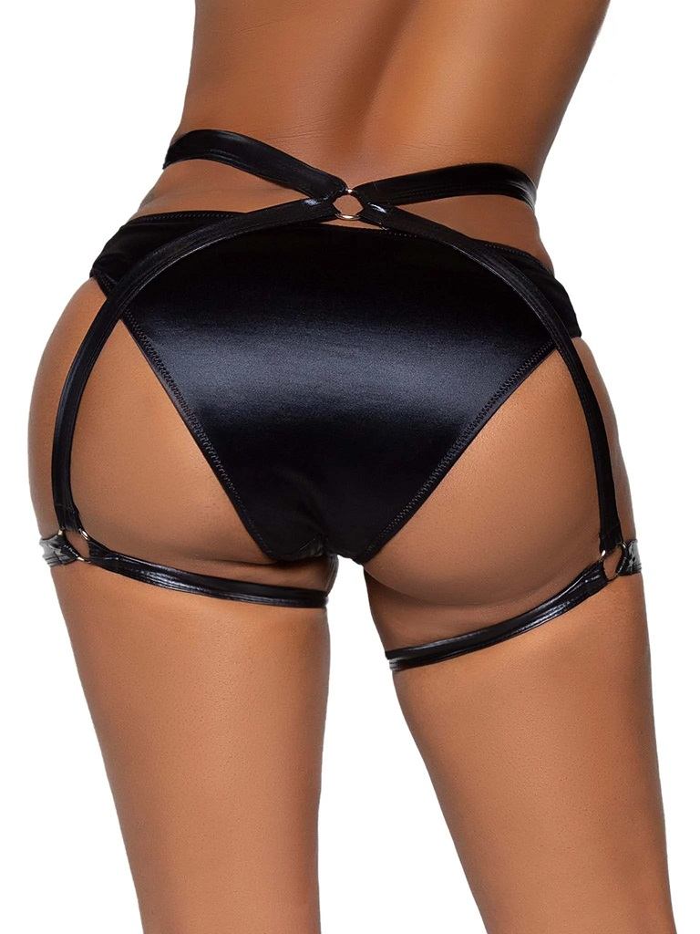 Side Piece Butt Harness - Black