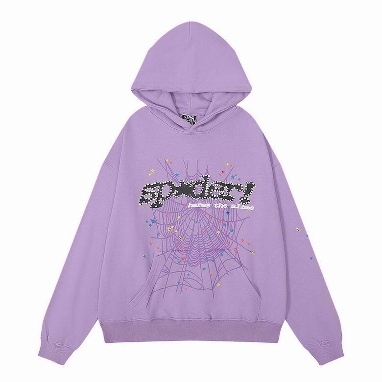 Sp5der Acai Hoodie Purple