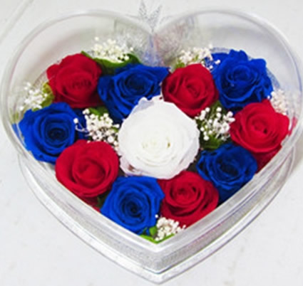 Preserve flowers 11 flower heart box