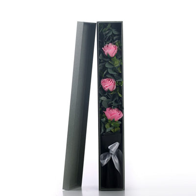 Soap Flower-3 Pink Roses