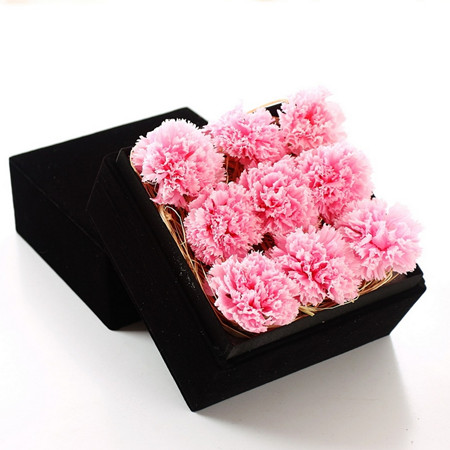 Preserve flowers-Nine Pink Carnations