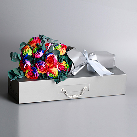 Colorful soap flowers-11 packs of half bouquet