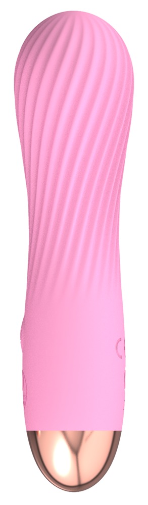 Grooved Mini Vibrator - Pink