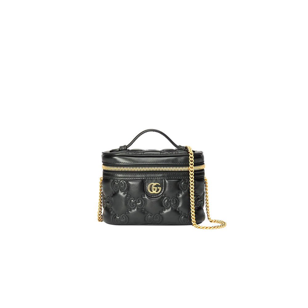 GG Matelassé top handle mini bag