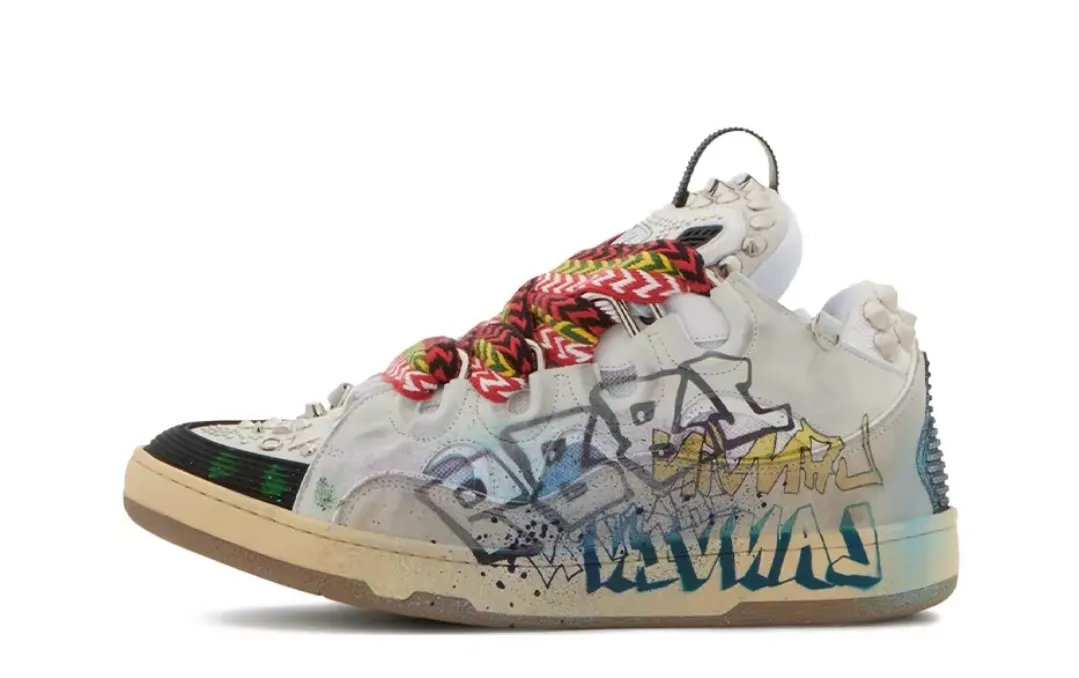 Lanvin Curb Sneaker Graffiti