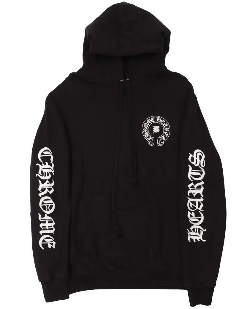 CHROME HEARTS BELLA LEATHER PATCH HOODIE