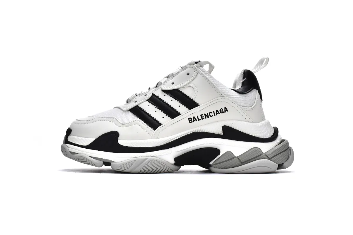 Adidas x Balenciaga Triple S Black/White