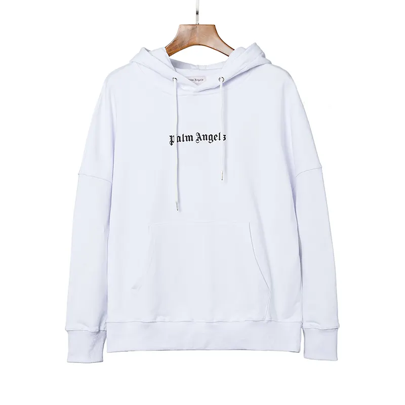PALM ANGELS Logo-print Hoodie White