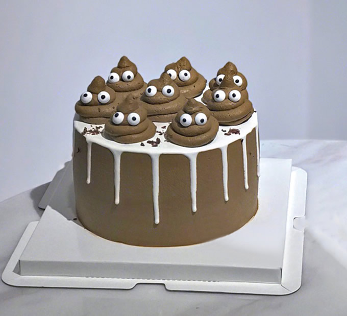 Spoof cake-poop