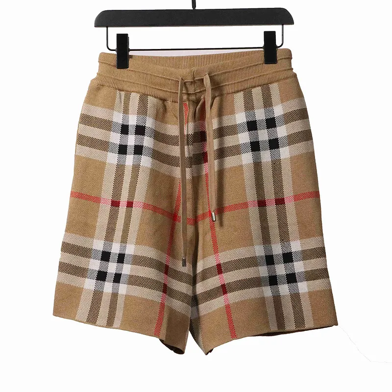 Burberry Classic Check Knit Shorts Red Stripe