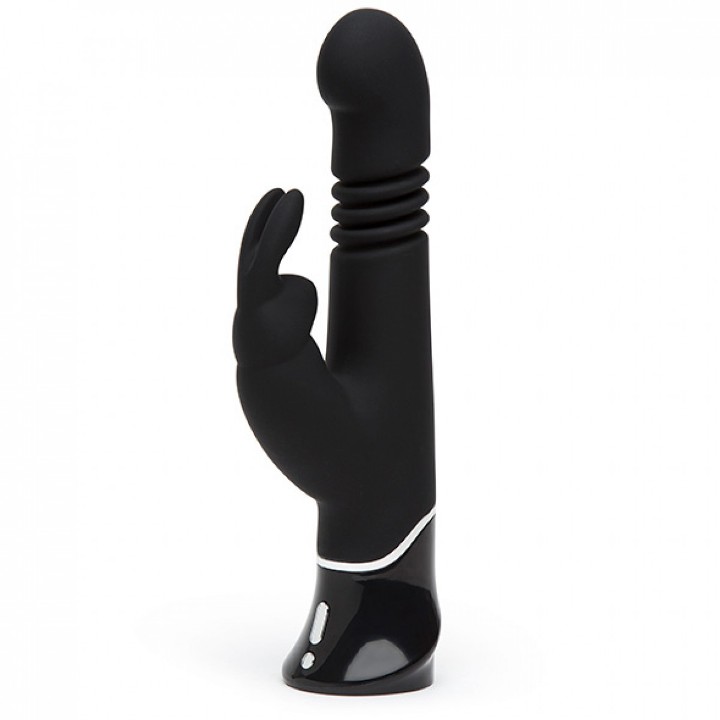 Greedy Girl G-Spot Thrusting Rabbit Vibrator - Black