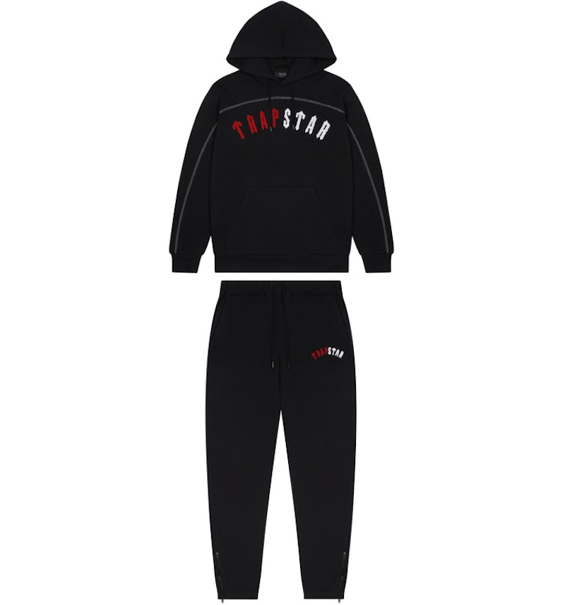 Trapstar Irongate Arch Chenille Hoodie Tracksuit Infrared Edition
