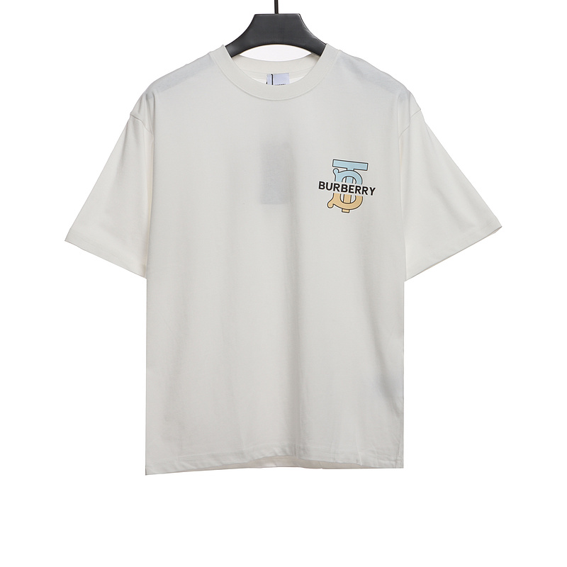 Burberry logo chest limited edition short sleeves white
