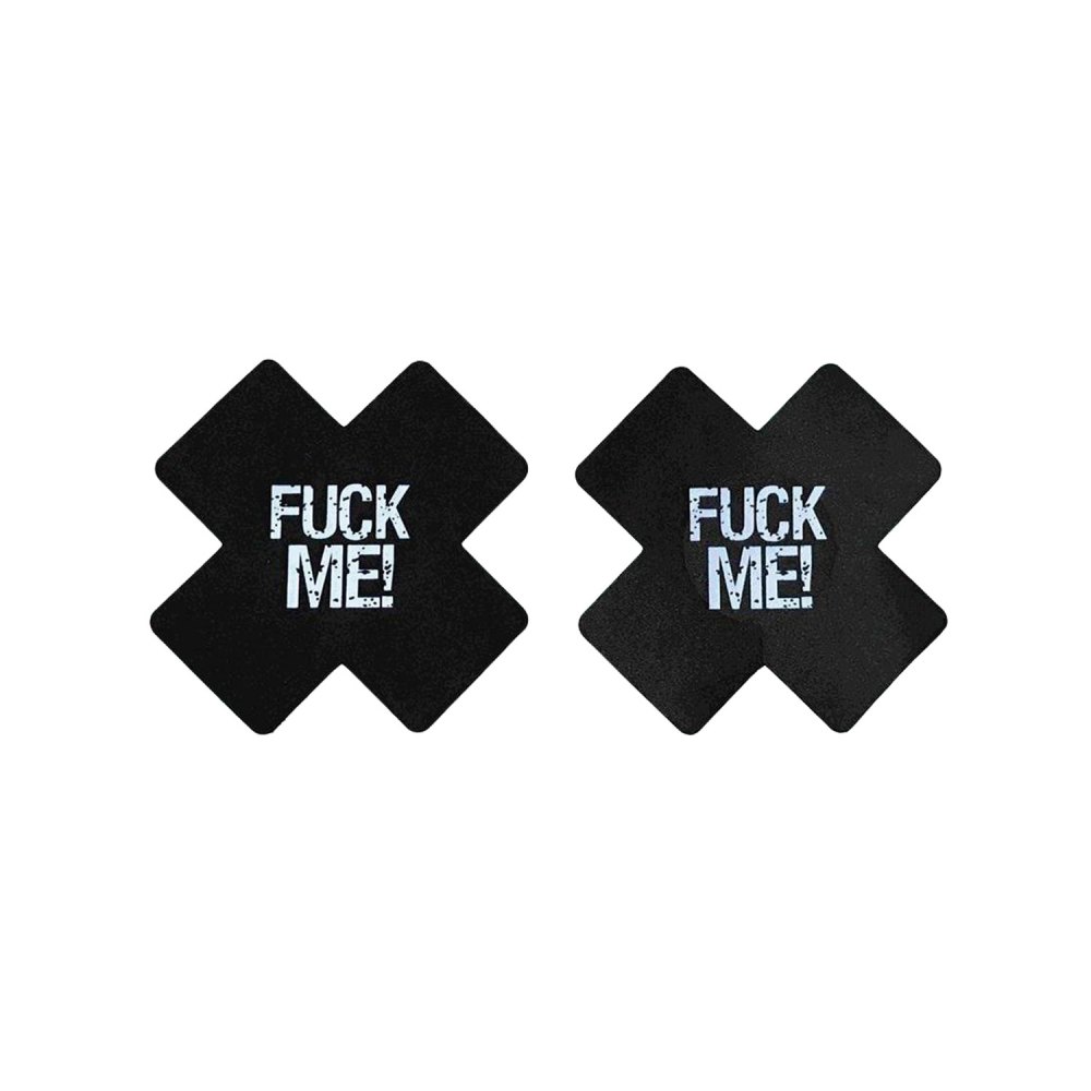 Fuck Me Nipple Covers - Black